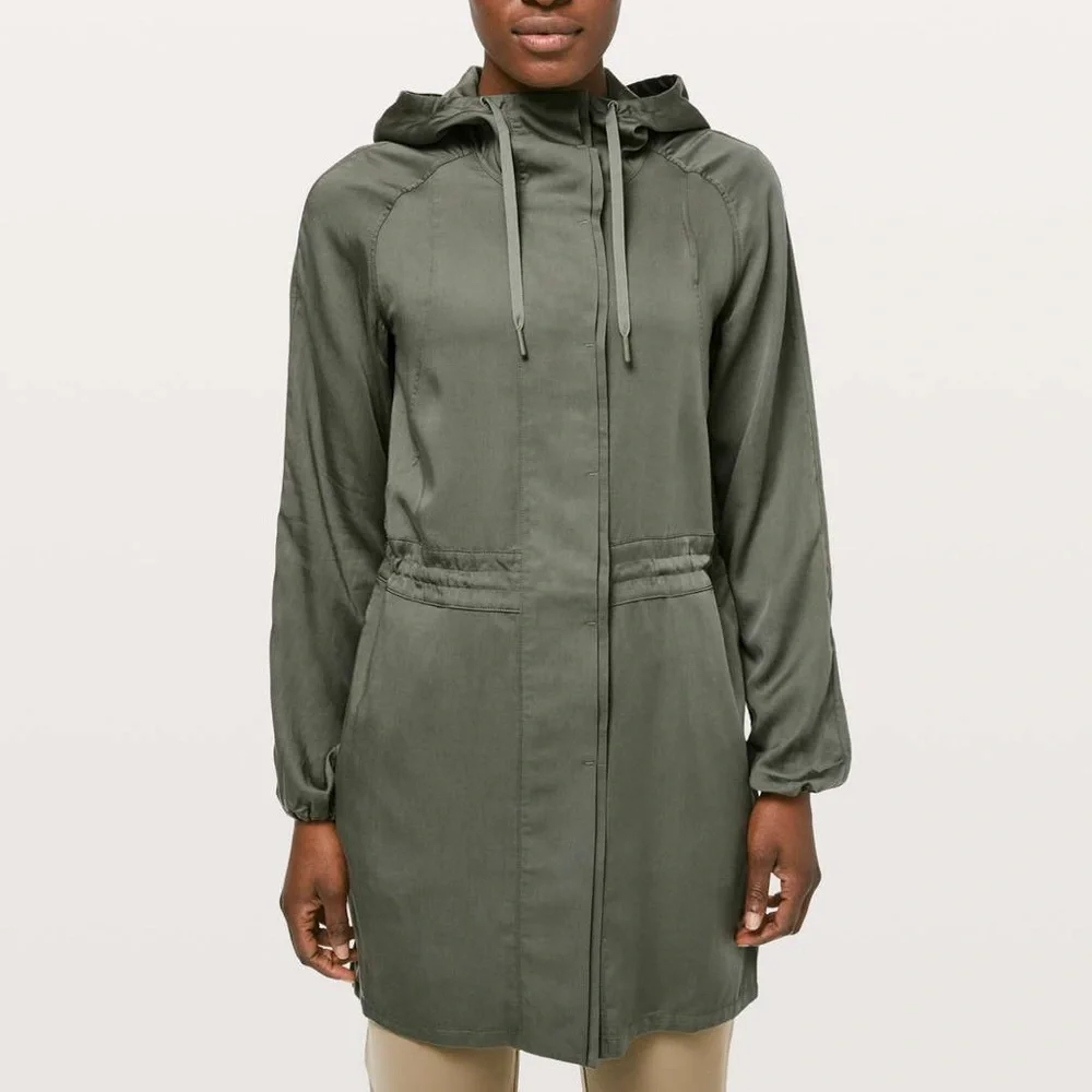 Lululemon City Stroll Jacket - Size 4 - Grey Sage - Picture 1 of 12